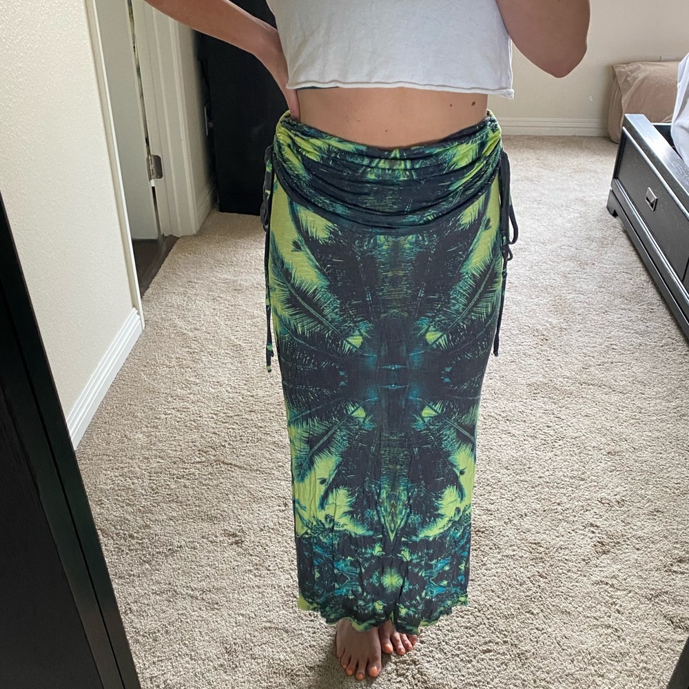 Band of Gypsies Palm Print maxi skirt